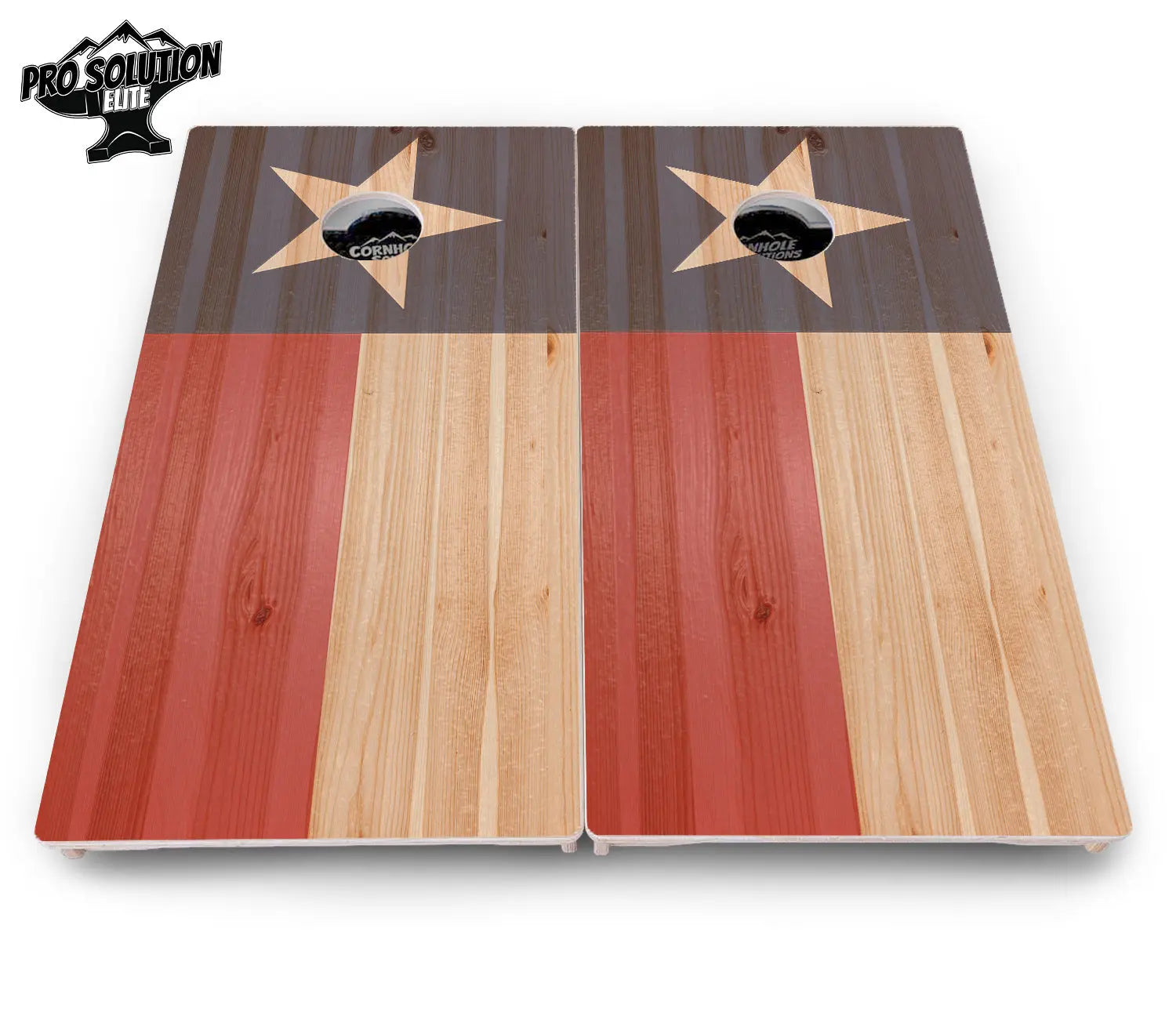 Faded Texas & American Flag Cornhole Boards - Pro Solution Elite Series by Cornhole Solutions, custom cornhole board detail photo 10