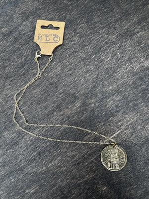 Fairy Coin Necklace by Mushroom Lady Co, handmade jewelry detail photo 2