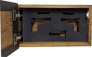 Faith Over Fear Decorative Wall-Mounted Secure Gun Cabinet