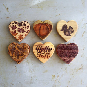 Fall Hearts :: Engraved Sets by Dennehey Design Co., Southern home decor detail photo 2