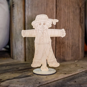 Fall Scarecrow - Kids Painting Kit by Still Magnolia, original artwork detail photo 2