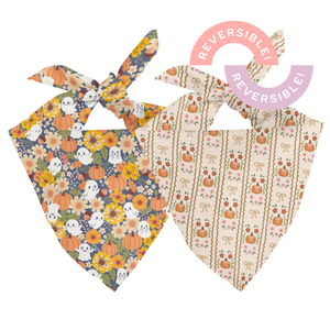 Fall Crochet Reversible Dog Bandana by Dog Bandana Co., product view 2