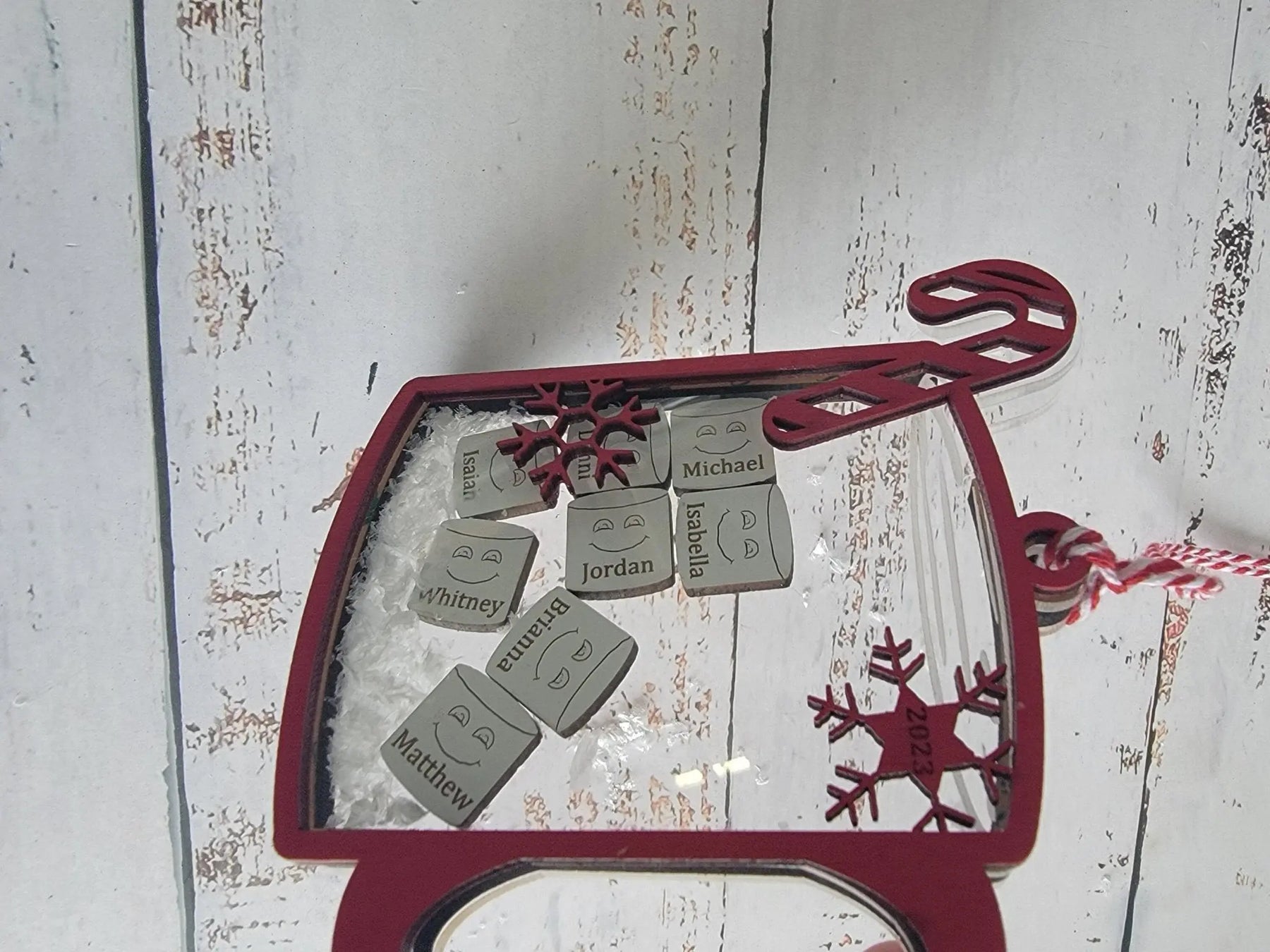 Family Christmas Ornament Hot Chocolate Edition by EverLee Creations, Southern food gift detail photo 4