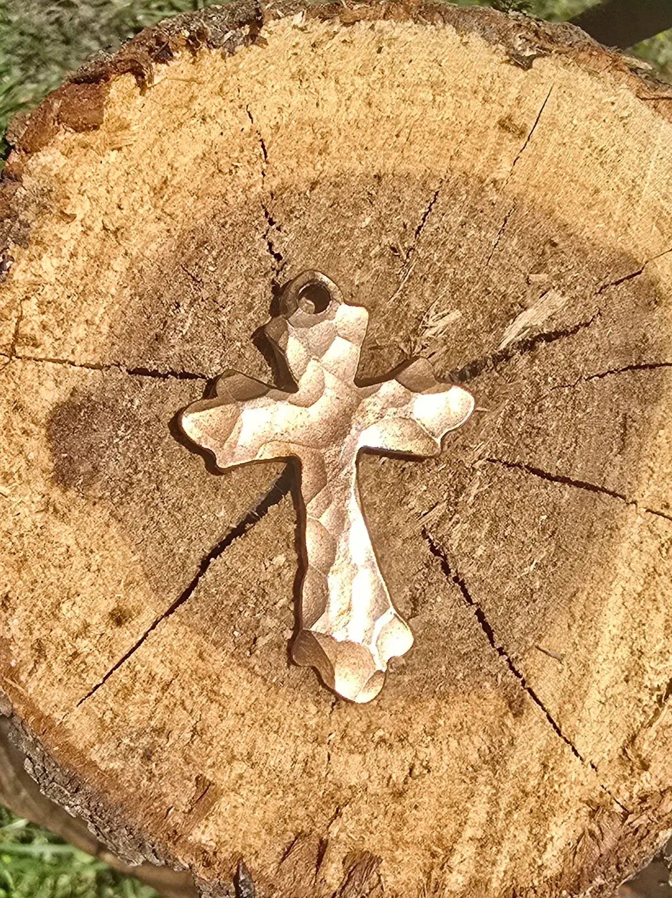 Fancy Copper Cross Pendant Redbeard's Forge LLC