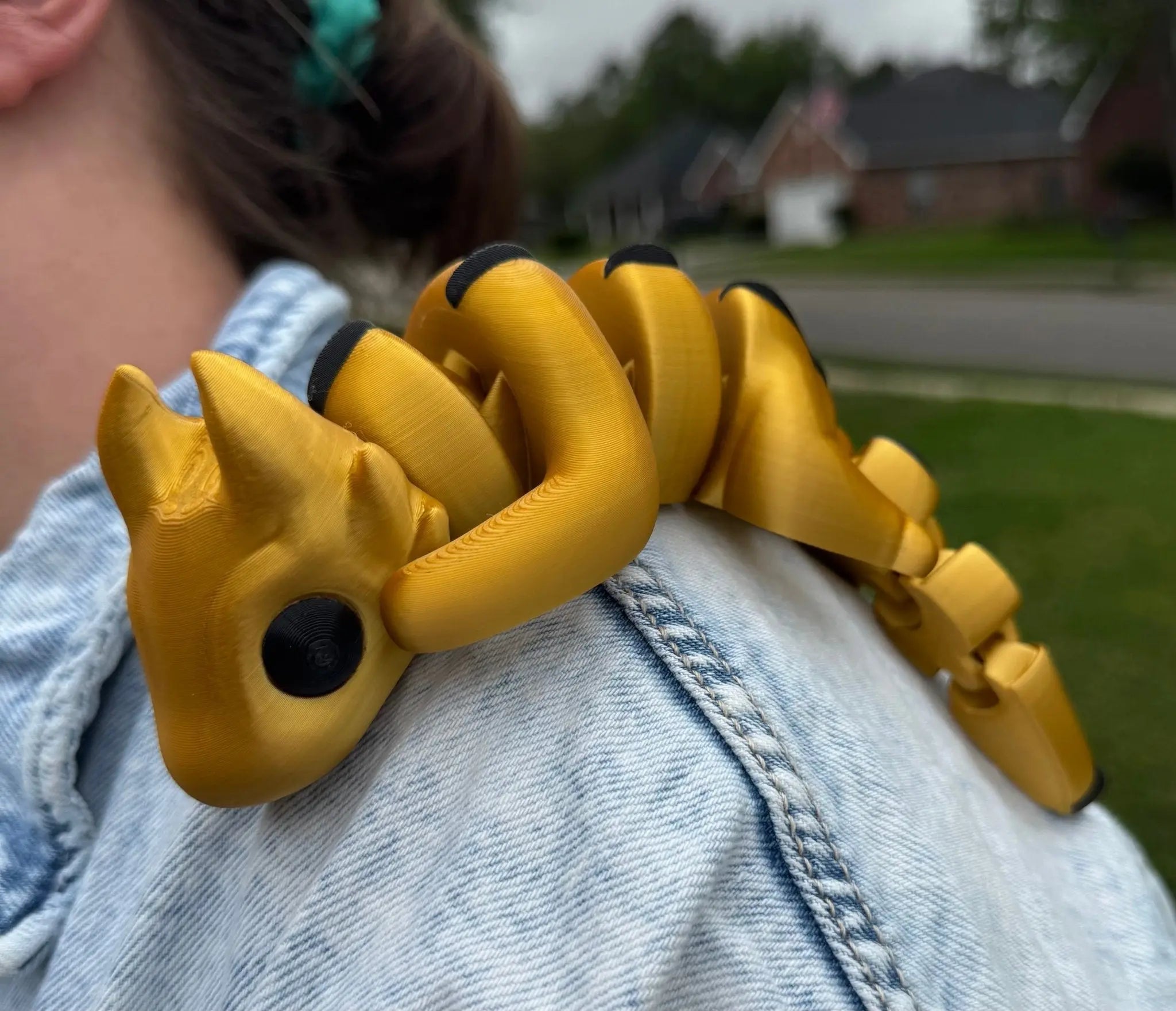 3D Printed Dragon Fidget Toy: Handmade Sensory & Stress Relief - Made in Mississippi!