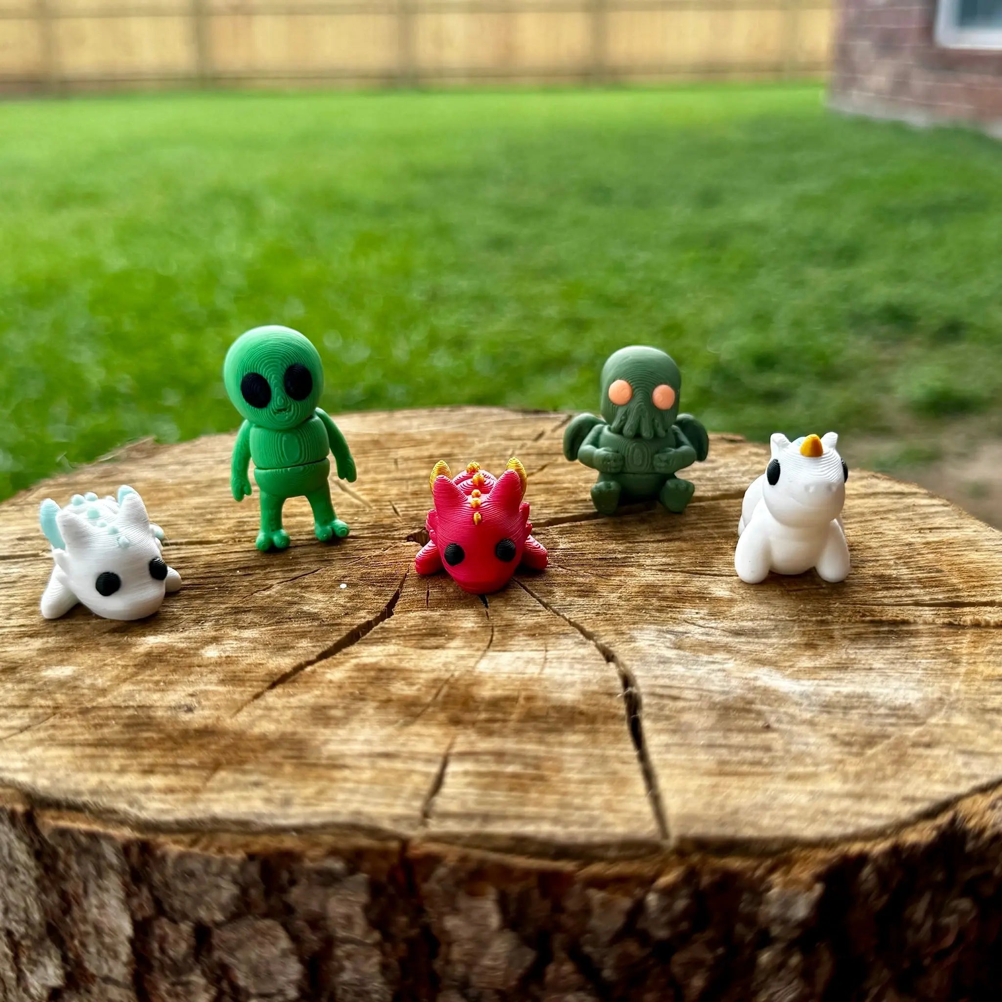 Fantasy Friends Wholesale Bundle: 3D Printed Alien, Dragon, Unicorn Toys - Main Street Collective