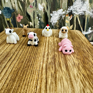Farm Friends Mini Fidget Toy Bundle | 3D Printed Farm Animal Toys by Mushroom Lady Co, paper gift detail photo 2
