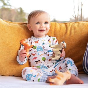 Farm Truck Romper by Seven Lantern Lane, Southern lifestyle apparel detail photo 3