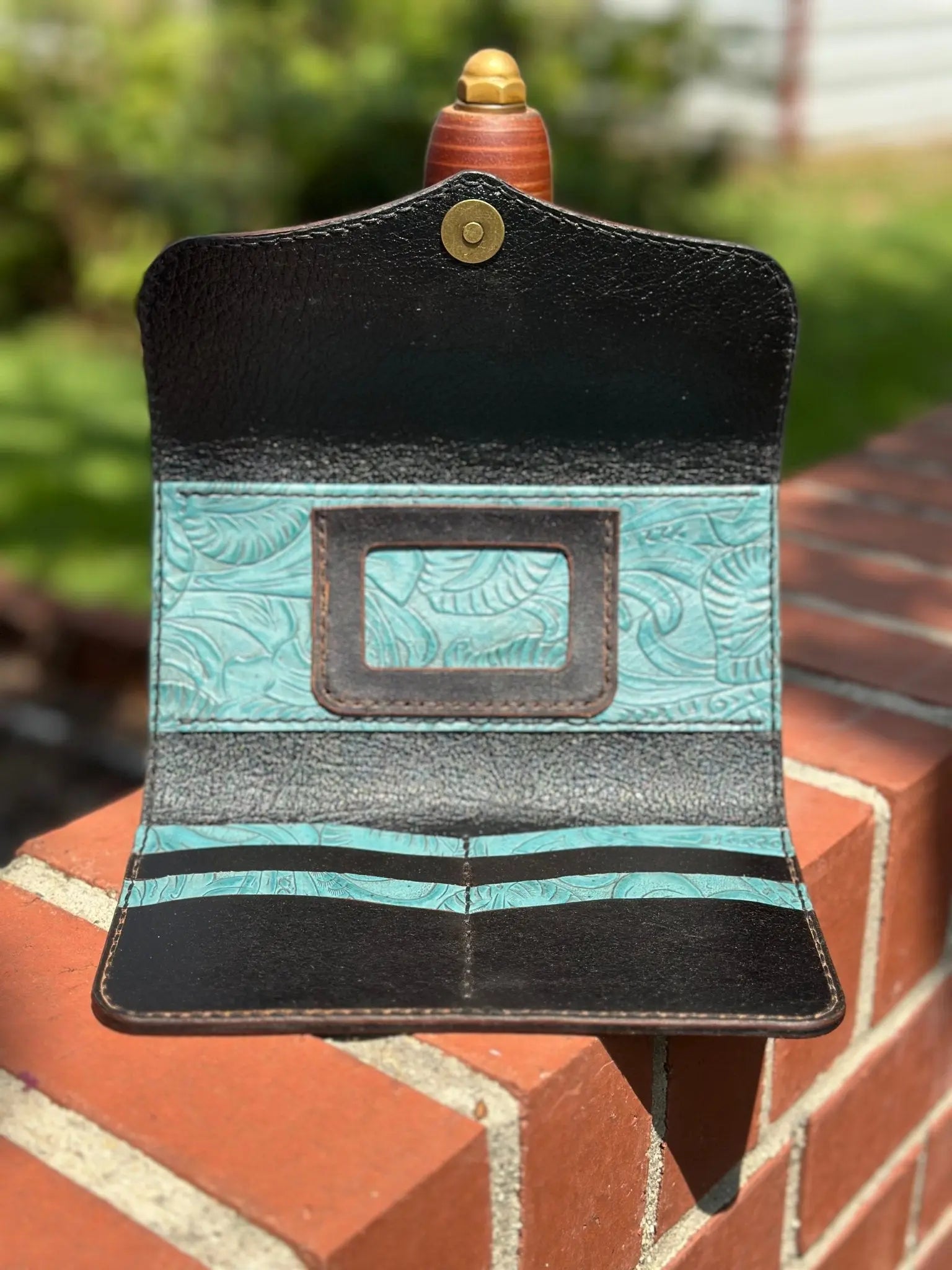 Female Wallets by Kw Leatherworks, handmade leather goods detail photo 4