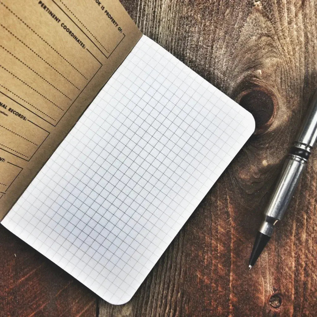 Field Notes Notebook Graph Paper by Recycled Firefighter, paper gift detail photo 11