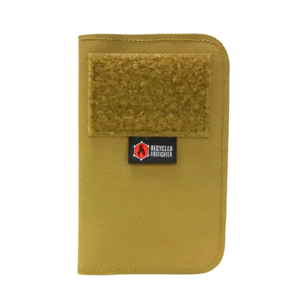 Field Notes Wallet by Recycled Firefighter, handmade leather goods detail photo 4