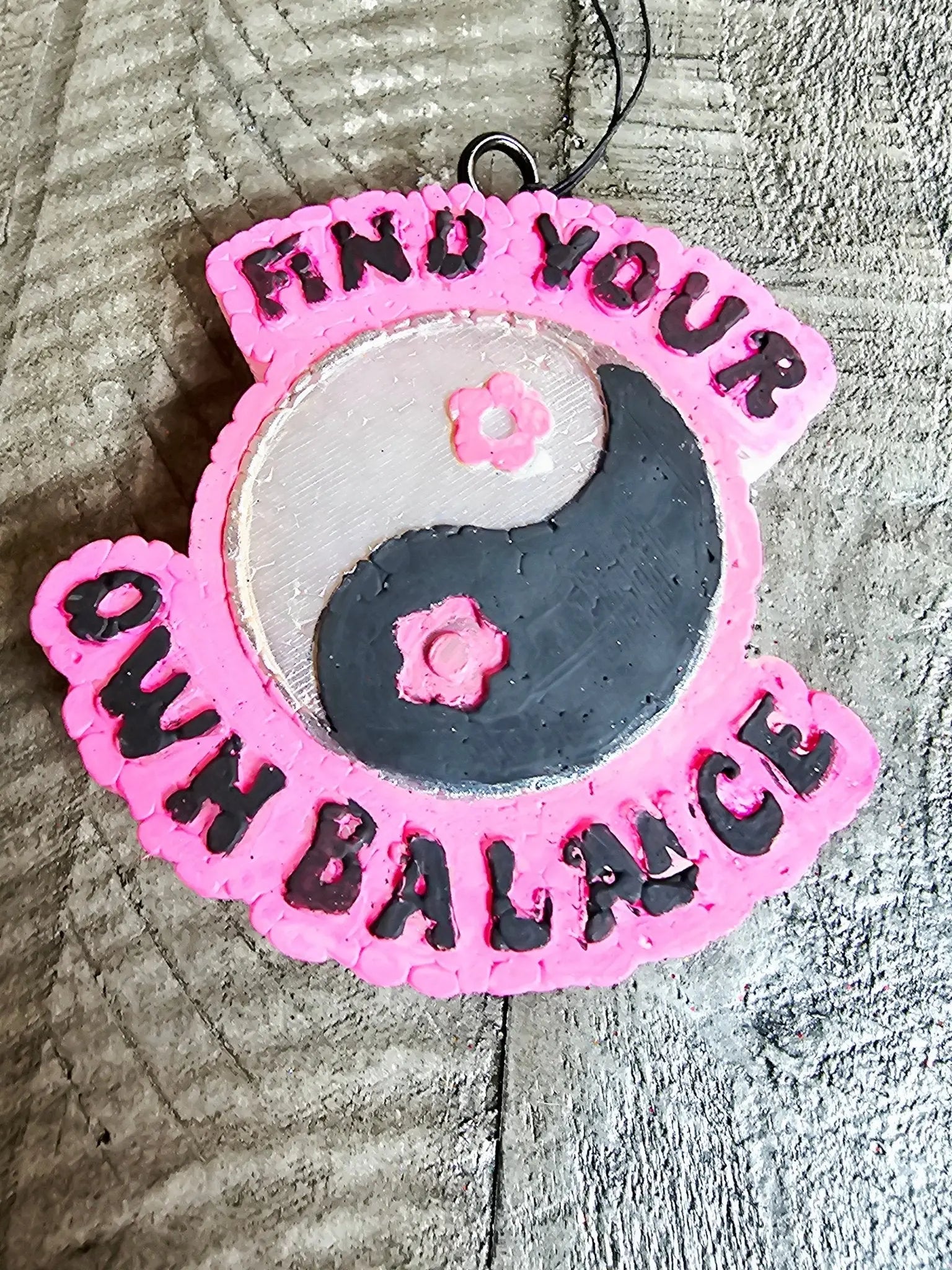 Yin Yang Car Freshie - Find Your Balance Aroma Bead Air Freshener - Handmade by Main Street Collective