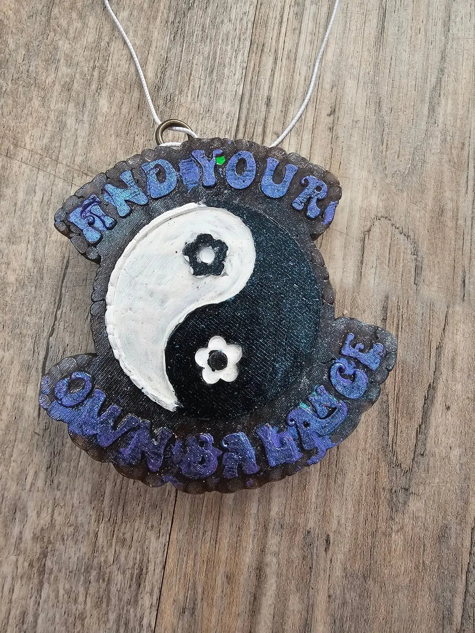 Yin Yang Car Freshie: Find Your Own Balance Aroma Bead Air Freshener - Decorative Car Scent Diffuser