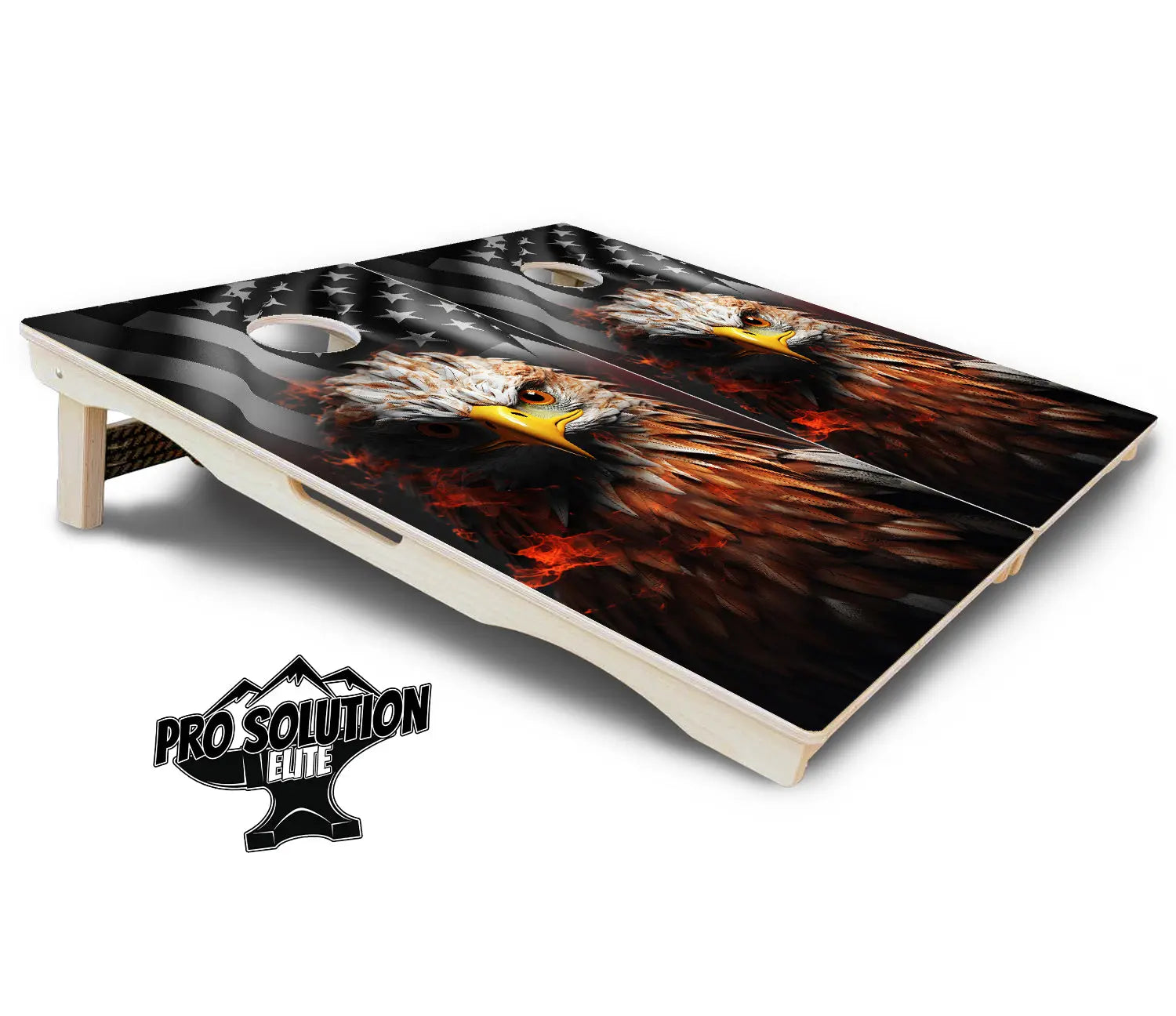 Fire Eagle Cornhole Boards - Pro Solution Elite Series by Cornhole Solutions, custom cornhole board detail photo 5