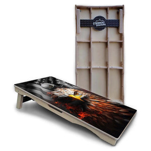 Fire Eagle Cornhole Boards - Pro Solution Lite Series by Cornhole Solutions, custom cornhole board main product photo
