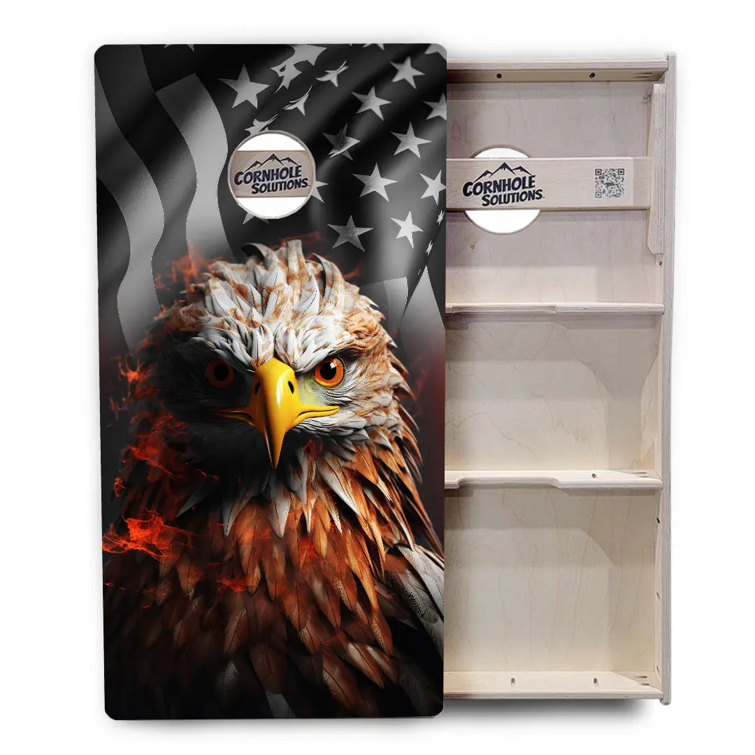 Fire Eagle Cornhole Boards - Professional Tournament Series by Cornhole Solutions, custom cornhole board detail photo 3