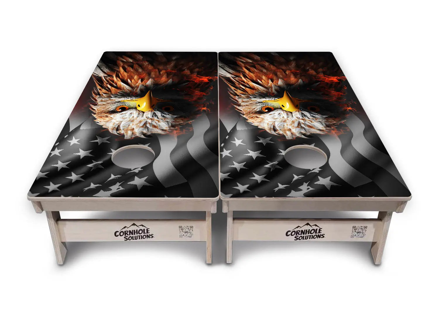 Fire Eagle Cornhole Boards - Professional Tournament Series by Cornhole Solutions, custom cornhole board detail photo 5