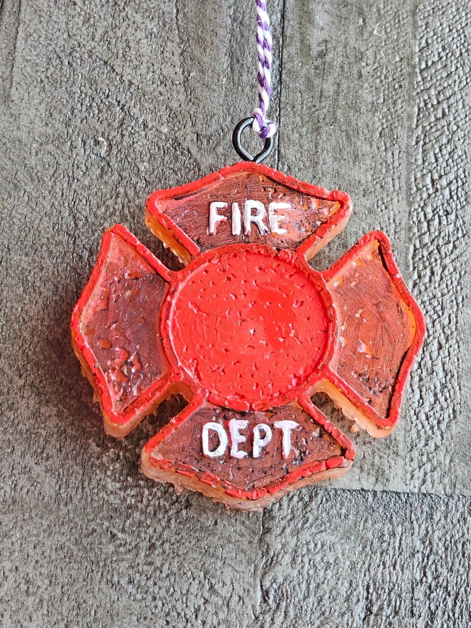 Firefighter Car Freshie - Handmade Aroma Bead Fragrance for Cars & Small Spaces