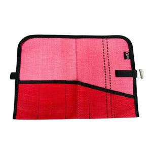 Fire Hose Tool Roll by Recycled Firefighter, handmade leather goods detail photo 11