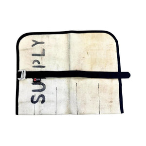 Fire Hose Tool Roll by Recycled Firefighter, handmade leather goods detail photo 8
