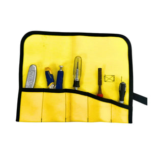 Fire Hose Tool Roll by Recycled Firefighter, handmade leather goods detail photo 4