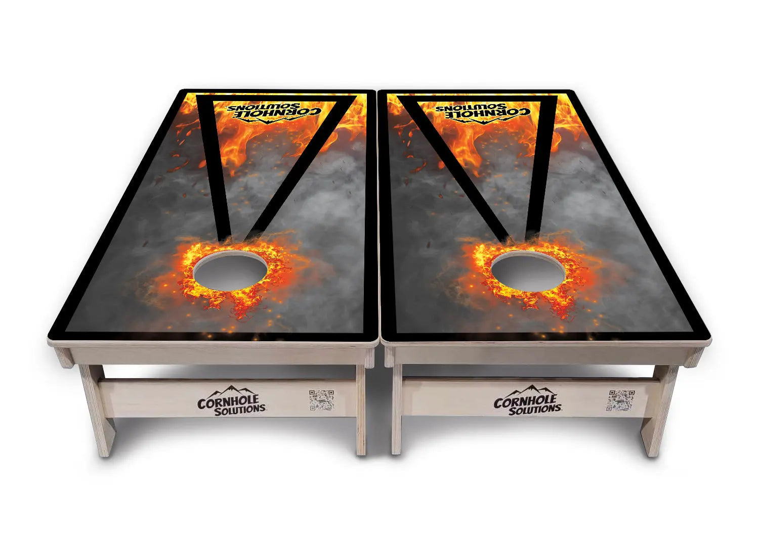 Fire Triangle CS Logo Cornhole Boards - Professional Tournament Series Cornhole Solutions