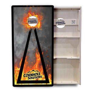Fire Triangle CS Logo Cornhole Boards - Professional Tournament Series Cornhole Solutions