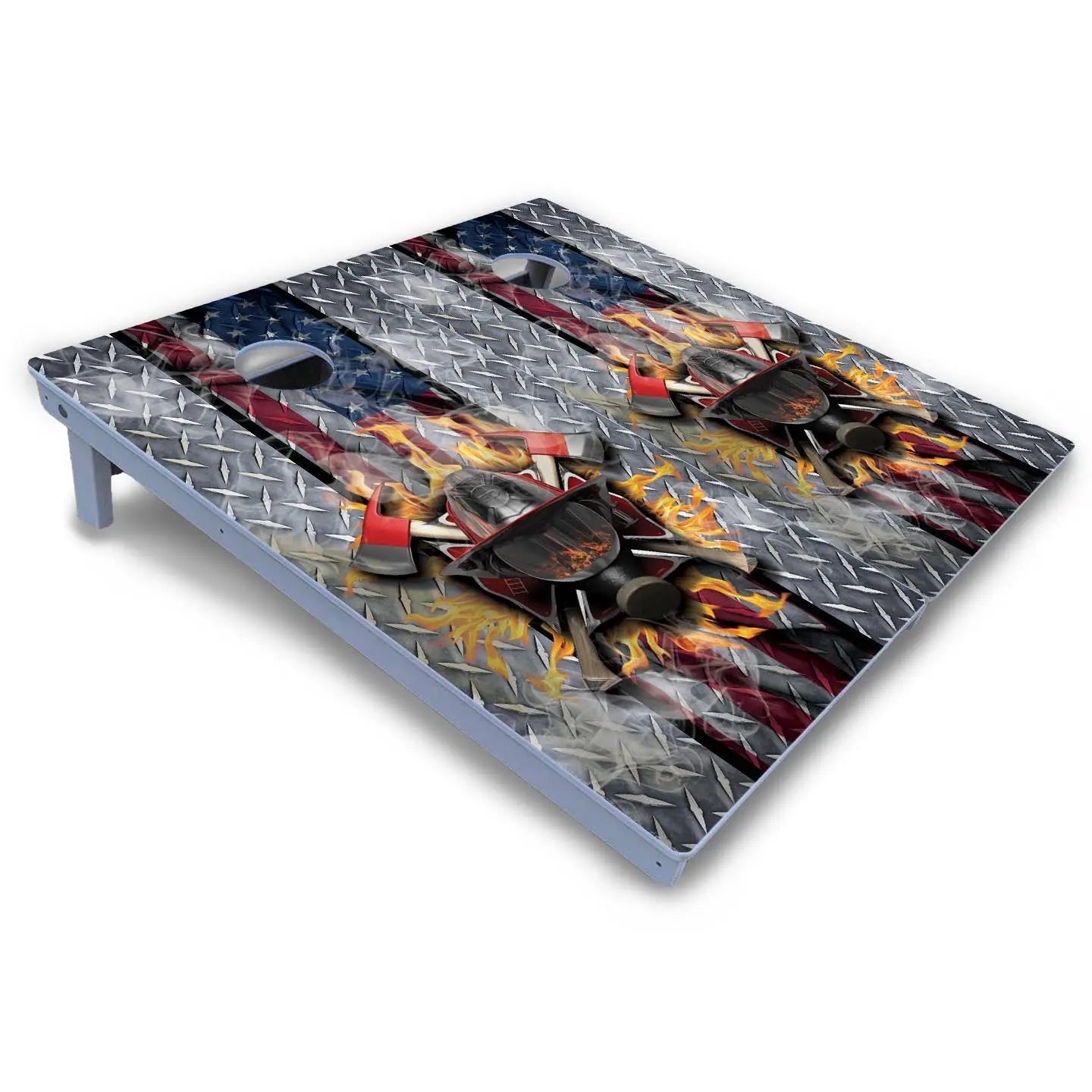 Firefighter Cornhole Boards - All Weather Series by Cornhole Solutions, custom cornhole board detail photo 4