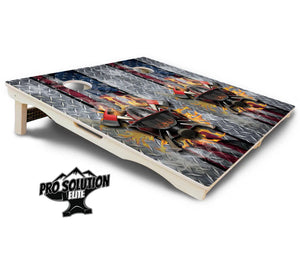 Firefighter Cornhole Boards - Pro Solution Elite Series by Cornhole Solutions, custom cornhole board detail photo 5
