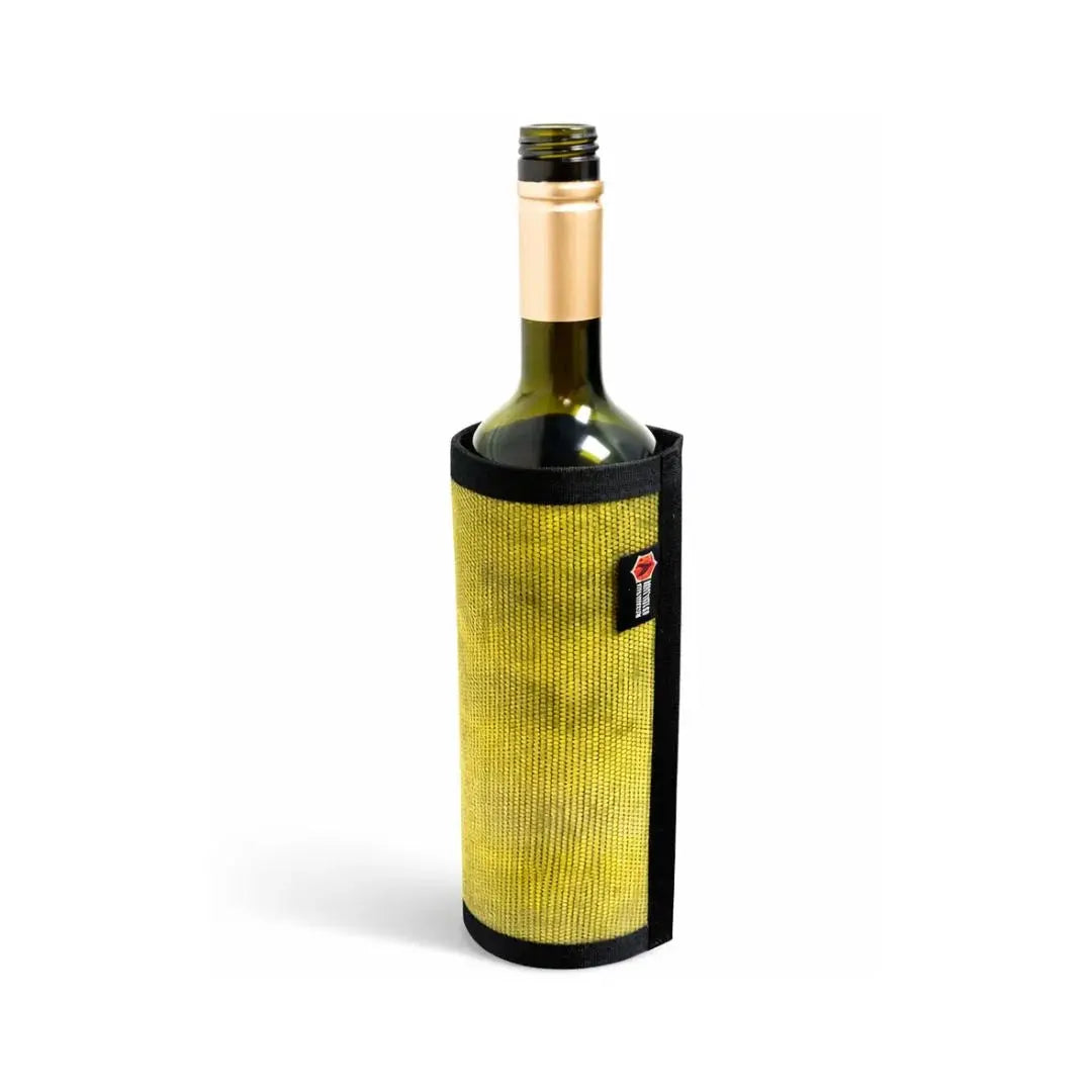 Firehose Wine Bottle Cover by Recycled Firefighter, wine bottle holders main product photo