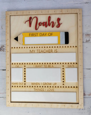 First Day of School Sign by EverLee Creations, Southern home decor detail photo 6