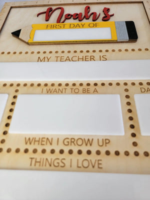 First Day of School Sign by EverLee Creations, Southern home decor detail photo 7