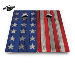 Large Stars & Stripes Cornhole Boards - Pro Solution Lite Series by Cornhole Solutions, custom cornhole board detail photo 7