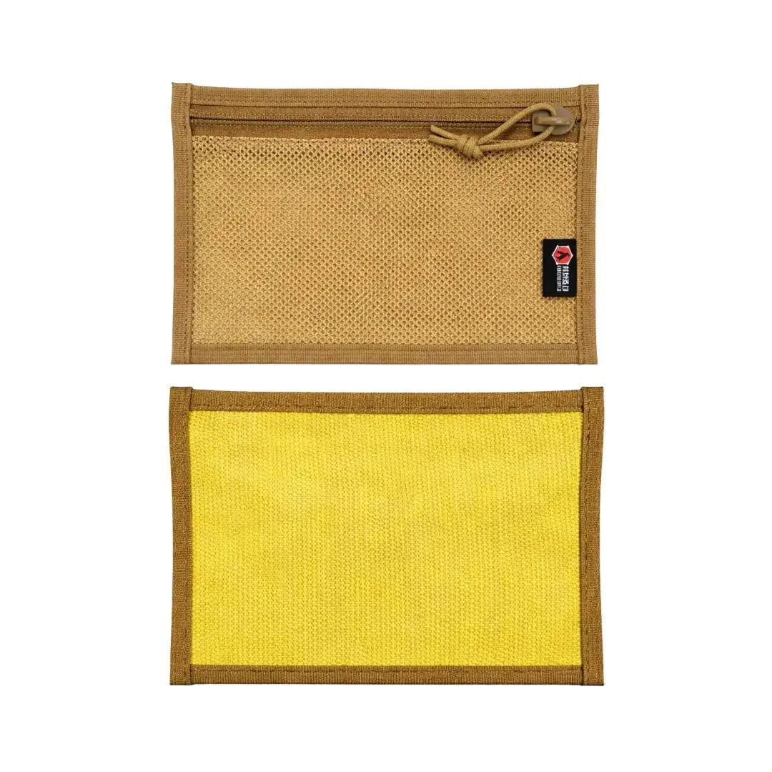 Flat EDC Pouch - Firehose Edition by Recycled Firefighter, handmade leather goods detail photo 3