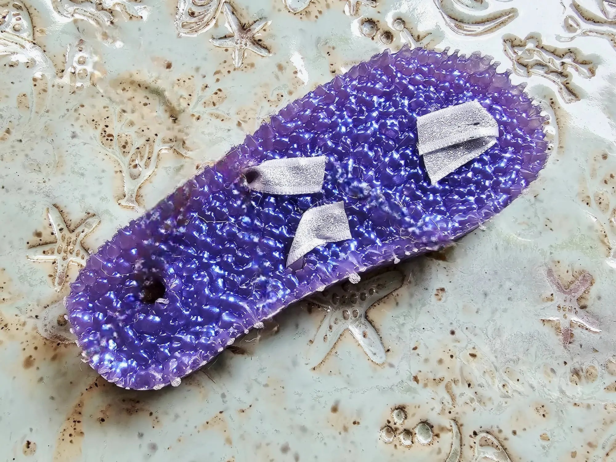 Purple Flip Flop Car Freshie - Handmade Aroma Bead Air Freshener