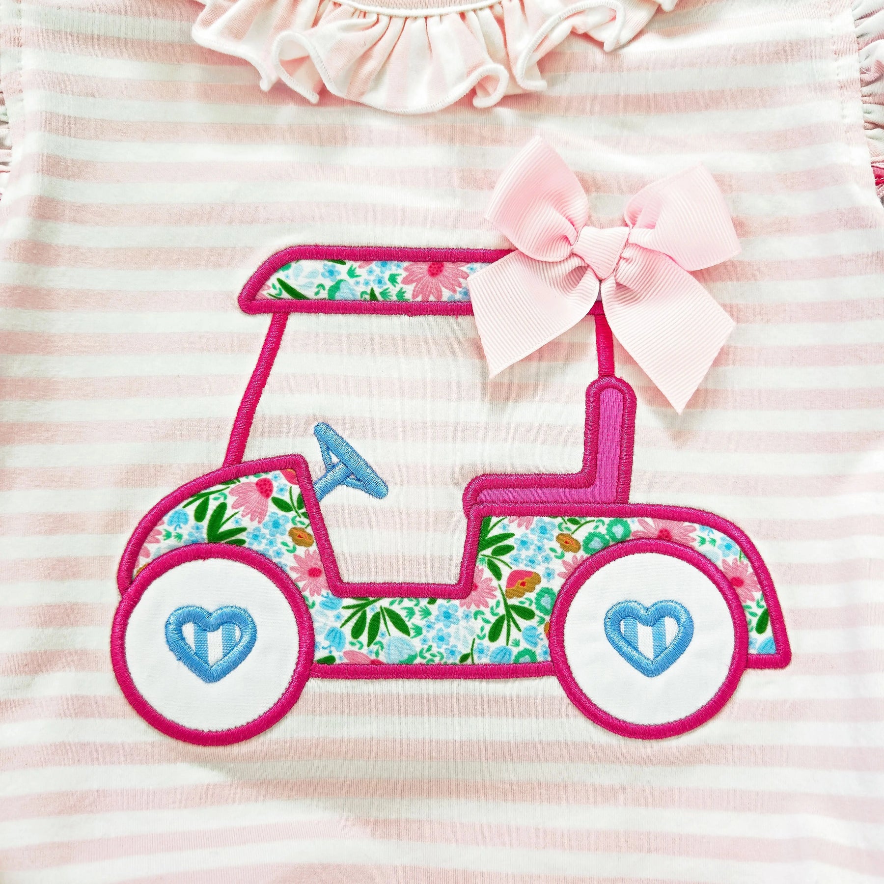 Floral Tee Time Bubble by Seven Lantern Lane, Southern lifestyle apparel detail photo 6