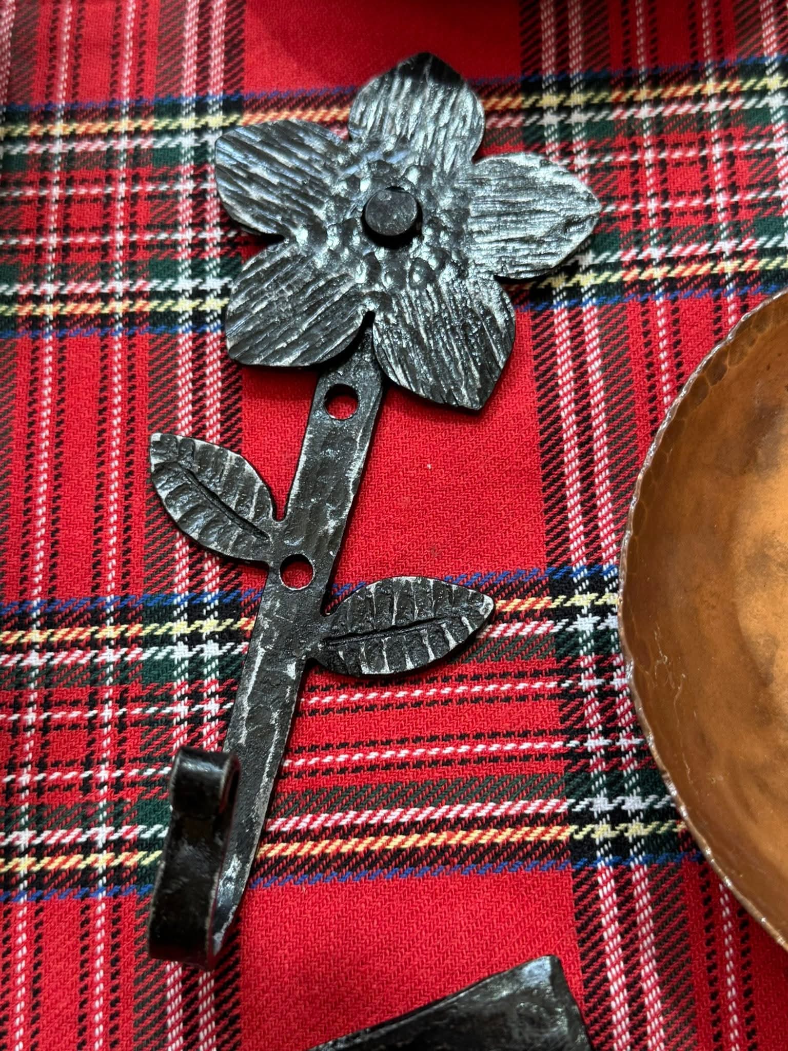 Flower Hook by Redbeard's Forge LLC, Southern home decor detail photo 4