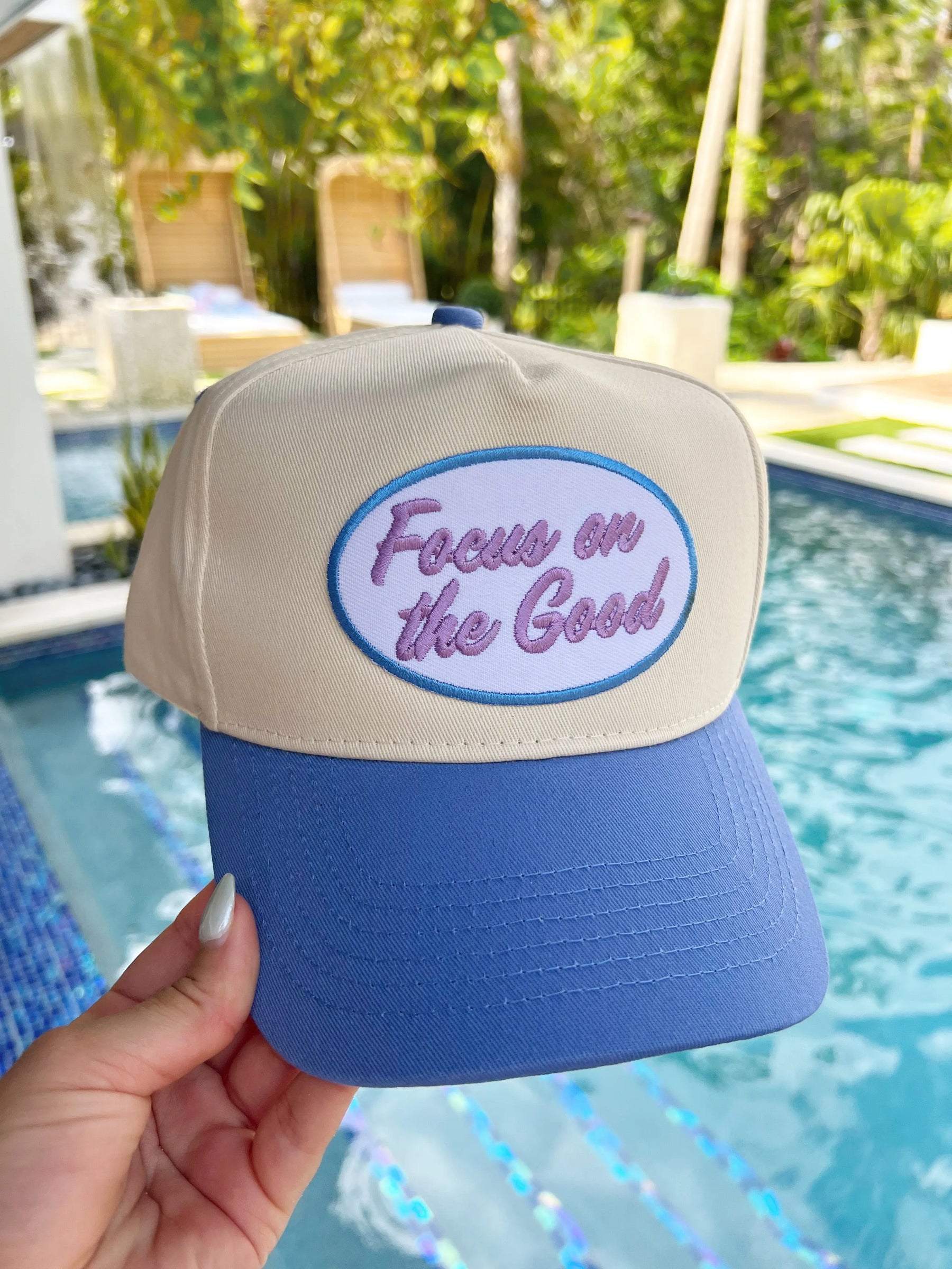 Focus on the Good - Vintage Trucker Hat by KenzKustomz, Southern lifestyle apparel detail photo 4