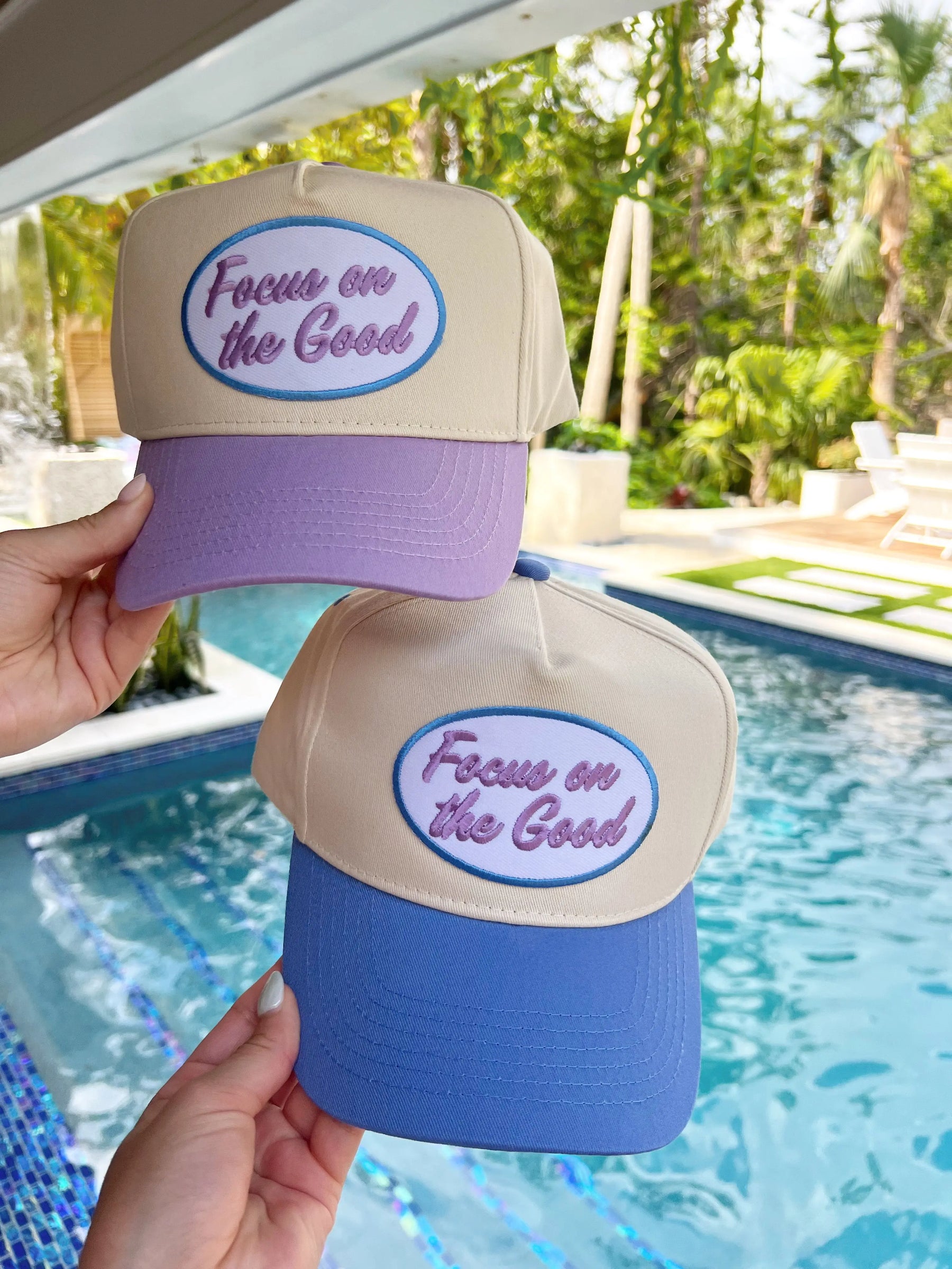 Focus on the Good - Vintage Trucker Hat by KenzKustomz, Southern lifestyle apparel detail photo 5