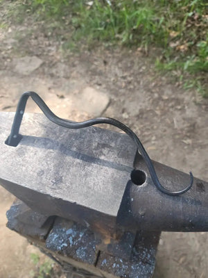 Forged Plant/Lantern Hanger by Redbeard's Forge LLC, ornament main product photo