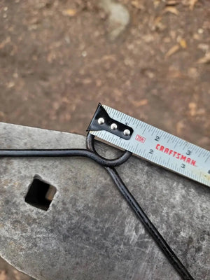 Forged Small Game Gambrel by Redbeard's Forge LLC, hunting detail photo 4