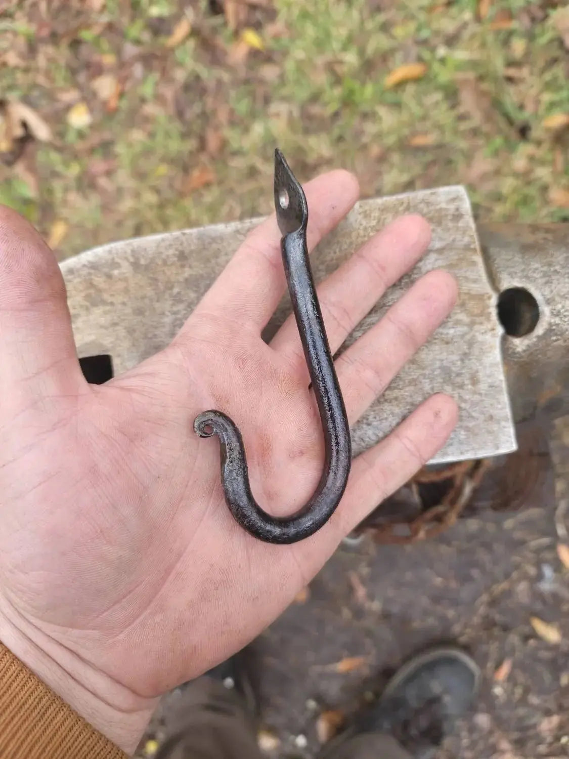 Forged Spade Hook Redbeard's Forge LLC