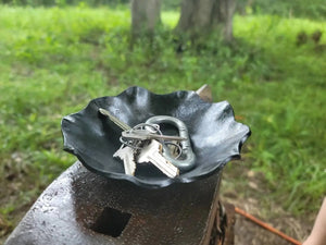 Forged Wavy Dish by Redbeard's Forge LLC, Southern home decor detail photo 3