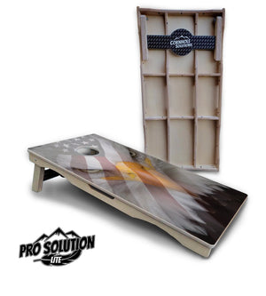 Freedom Eagle Cornhole Boards - Pro Solution Lite Series by Cornhole Solutions, custom cornhole board main product photo