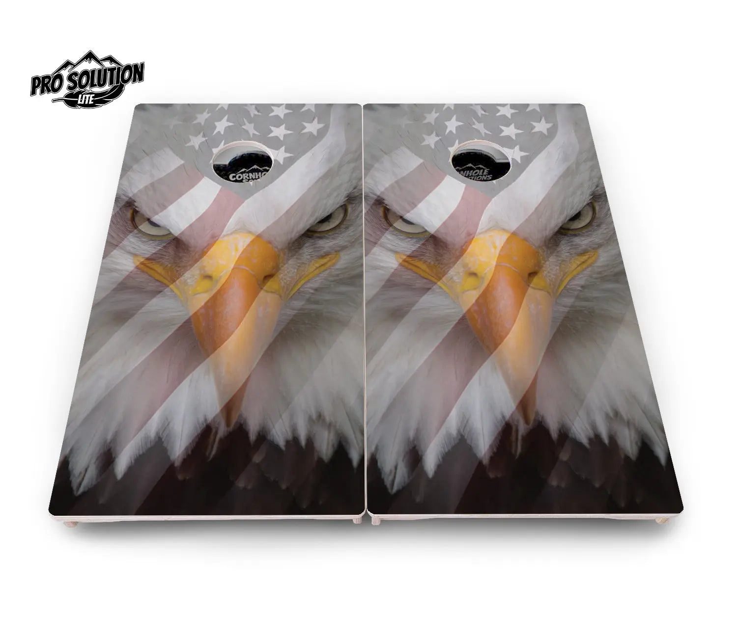 Freedom Eagle Cornhole Boards - Pro Solution Lite Series by Cornhole Solutions, custom cornhole board detail photo 2
