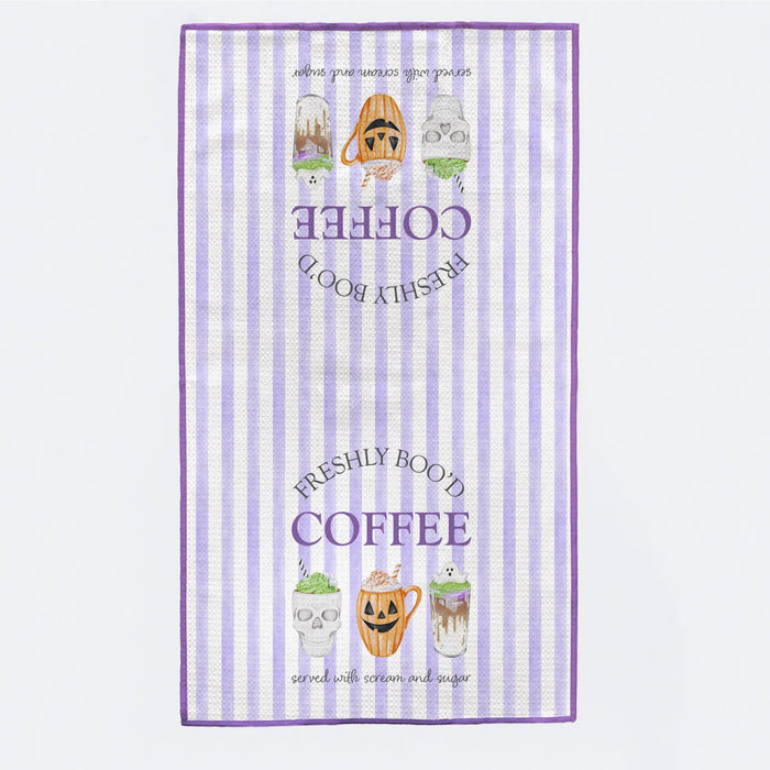 Freshly Boo'd Coffee Halloween Kitchen Towel