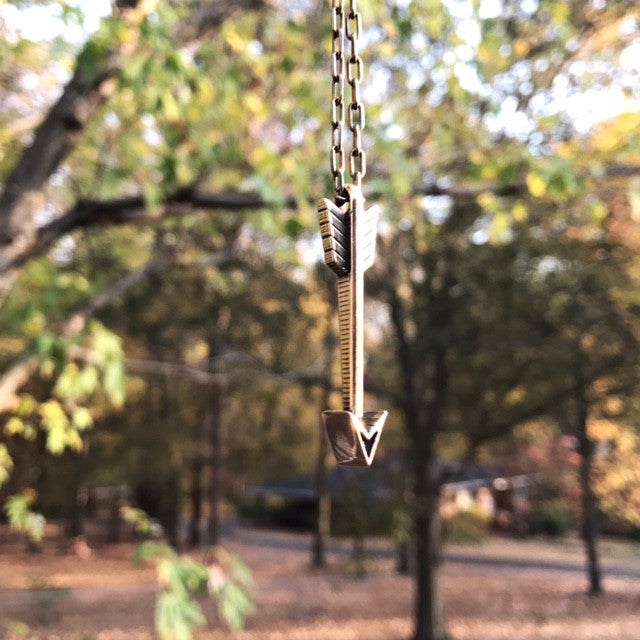 STRENGTH Arrow of Courage Necklace - Bronze by Forged By Fire — view 6 of 8
