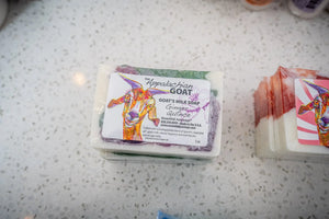 Ginger Quince Goats Milk Soap Slice 5 Oz by Essential Journeys, natural skincare detail photo 3