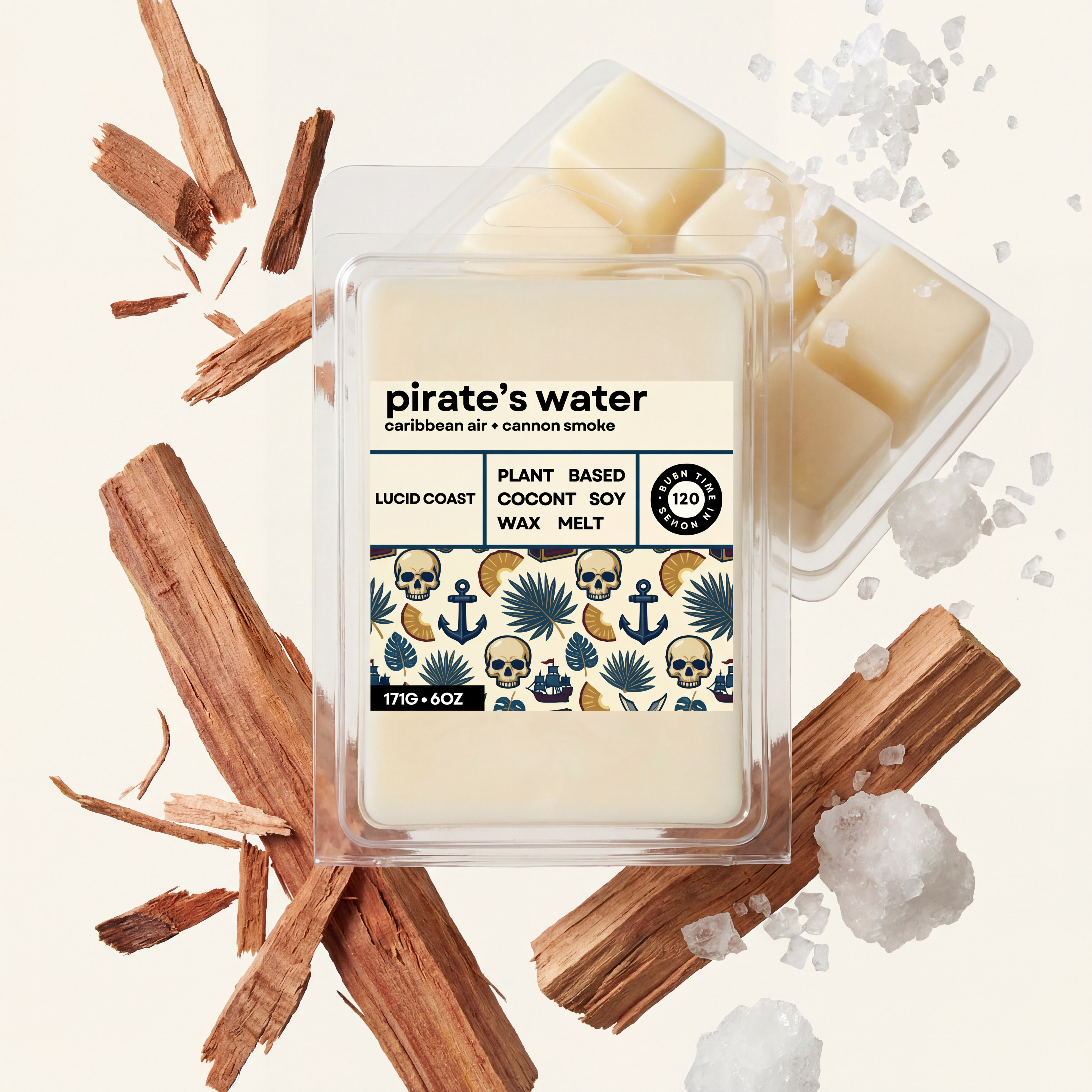 Pirate's Water Wax Melt by Lucid Coast Co. product image 1