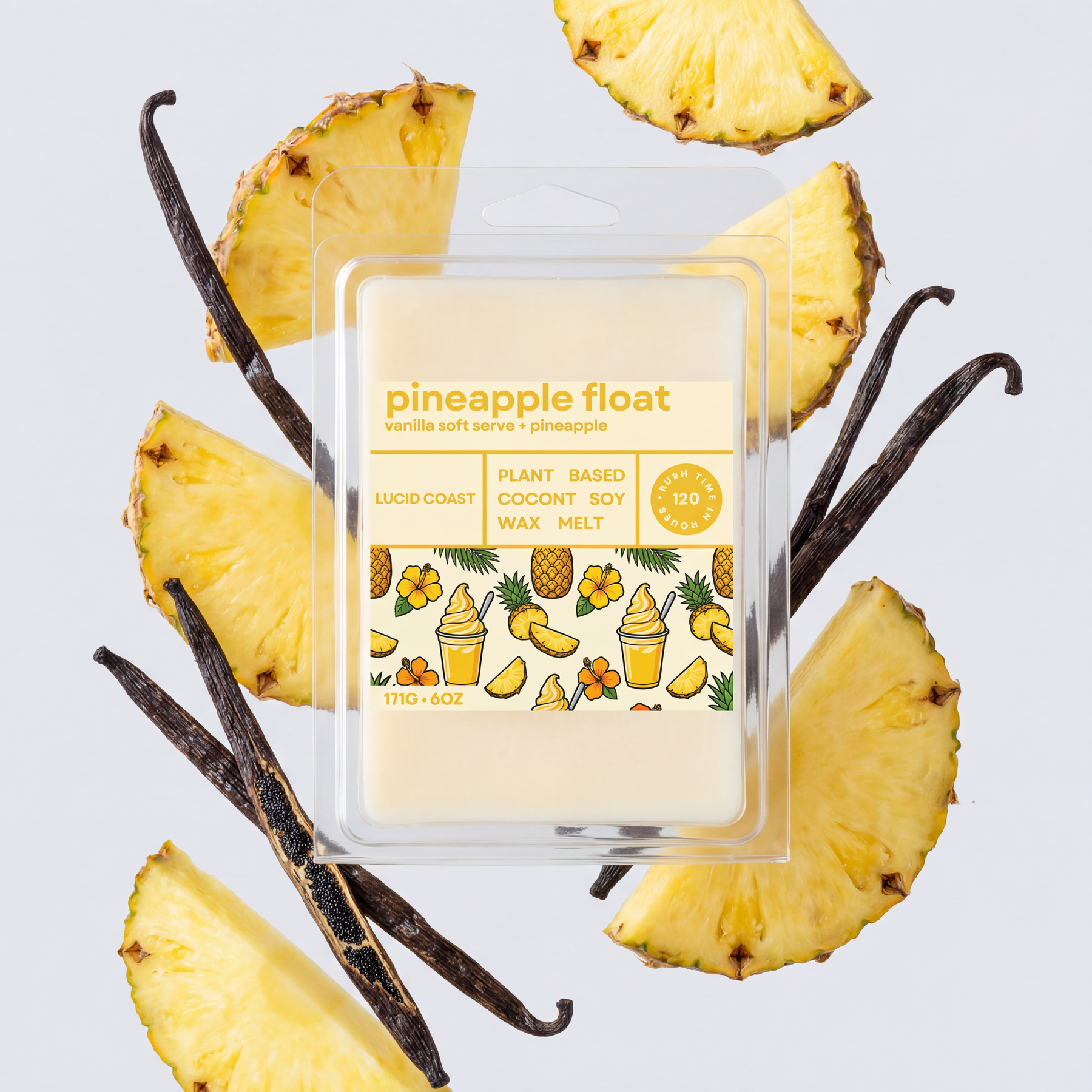 Pineapple Float Wax Melt by Lucid Coast Co. product image 1